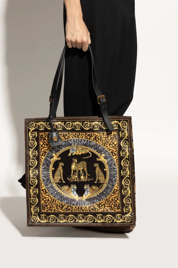 Animal-Print Baroque Tote Bag