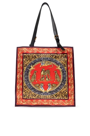 Animal-Print Baroque Tote Bag