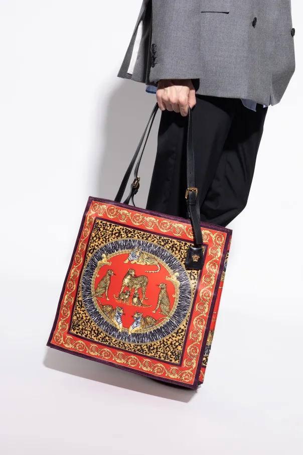 Animal-Print Baroque Tote Bag