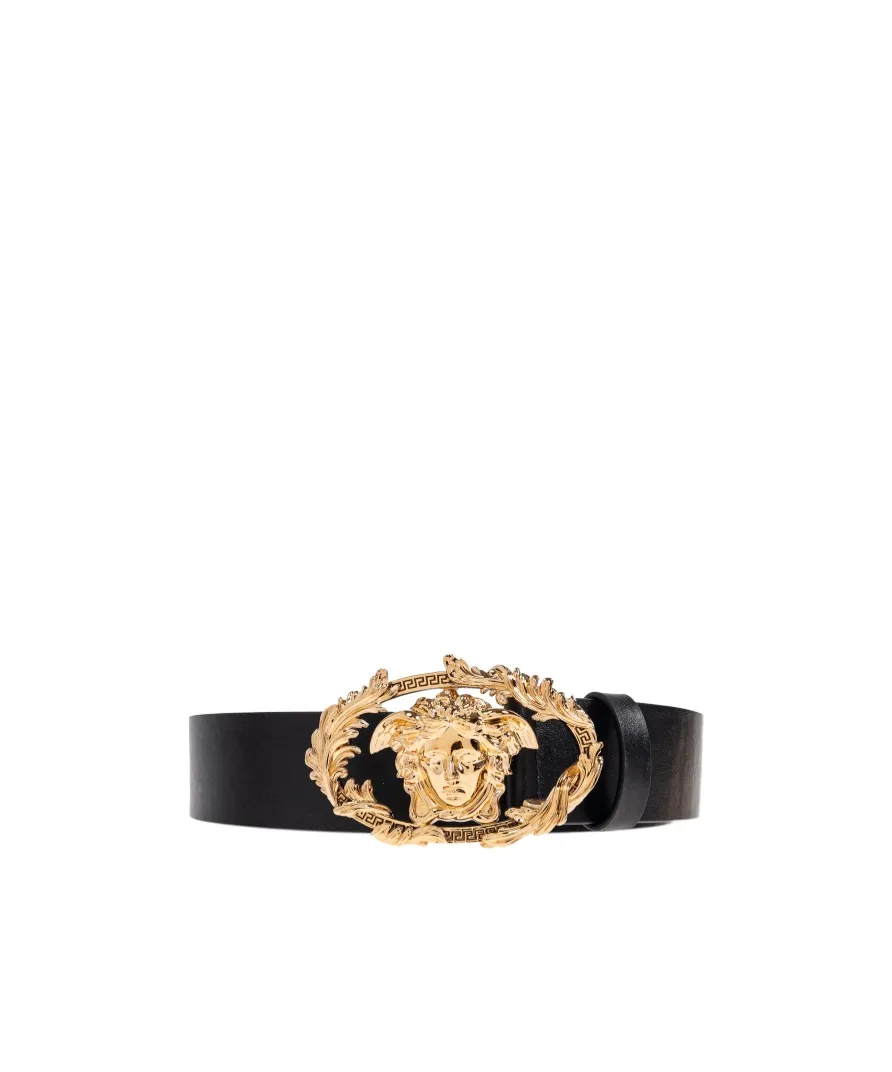 Medusa Head Leather Belt