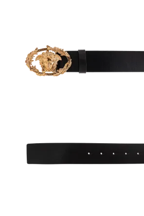 Medusa Head Leather Belt