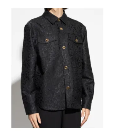 Leopard-Print Long-Sleeve Shirt