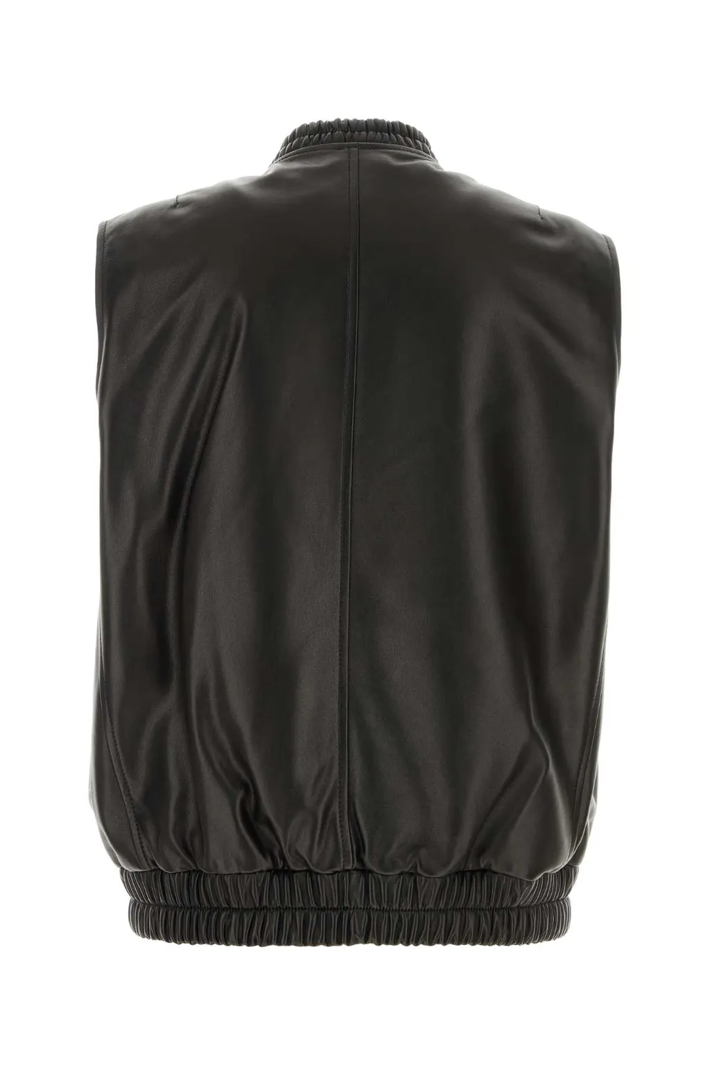 Leather Zip-Fastening Gilet