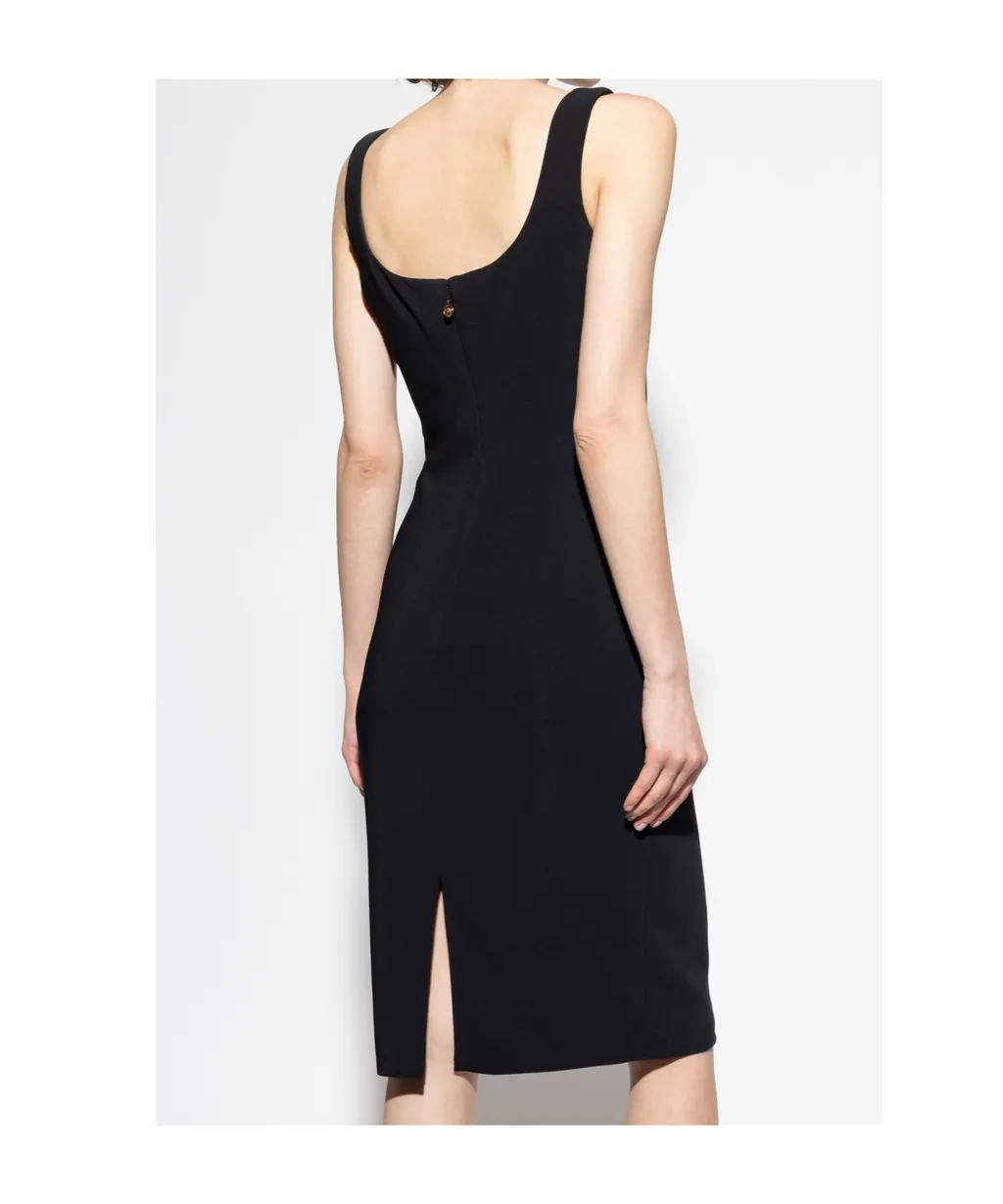 Sweetheart-Neckline Midi Dress