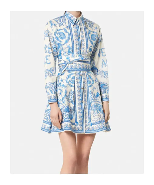 Underwater Barocco Shirt Dress