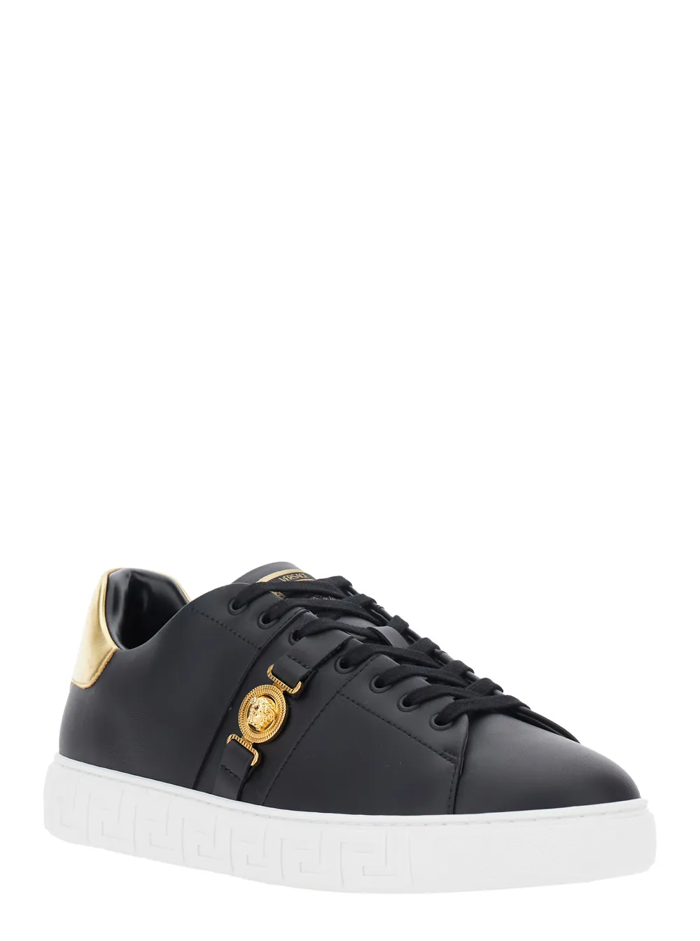 Round-Toe Lace-Up Sneakers