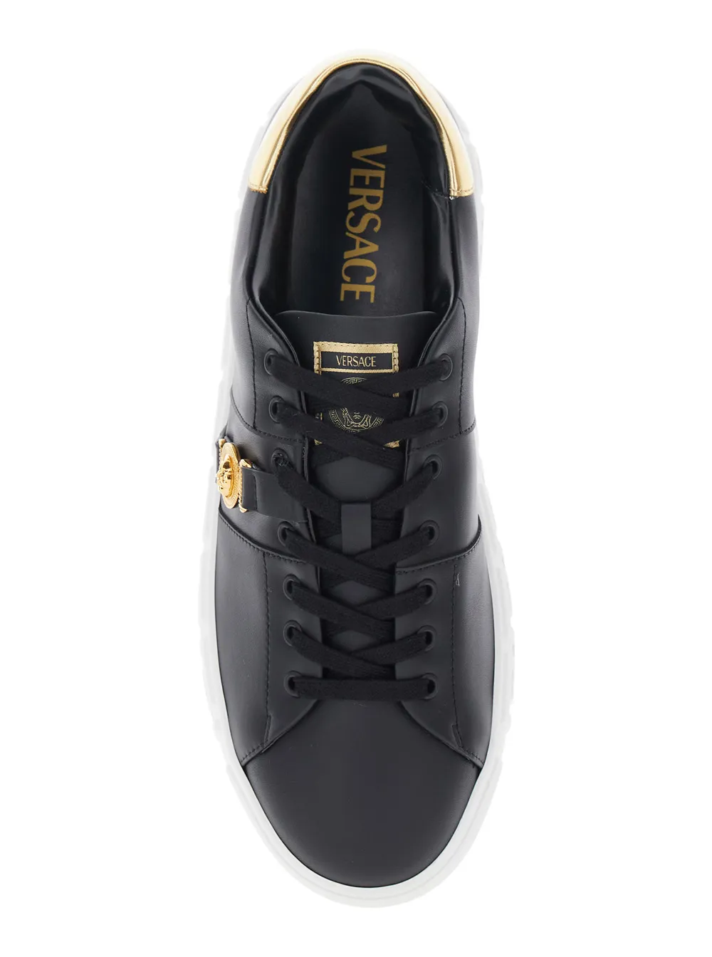Round-Toe Lace-Up Sneakers