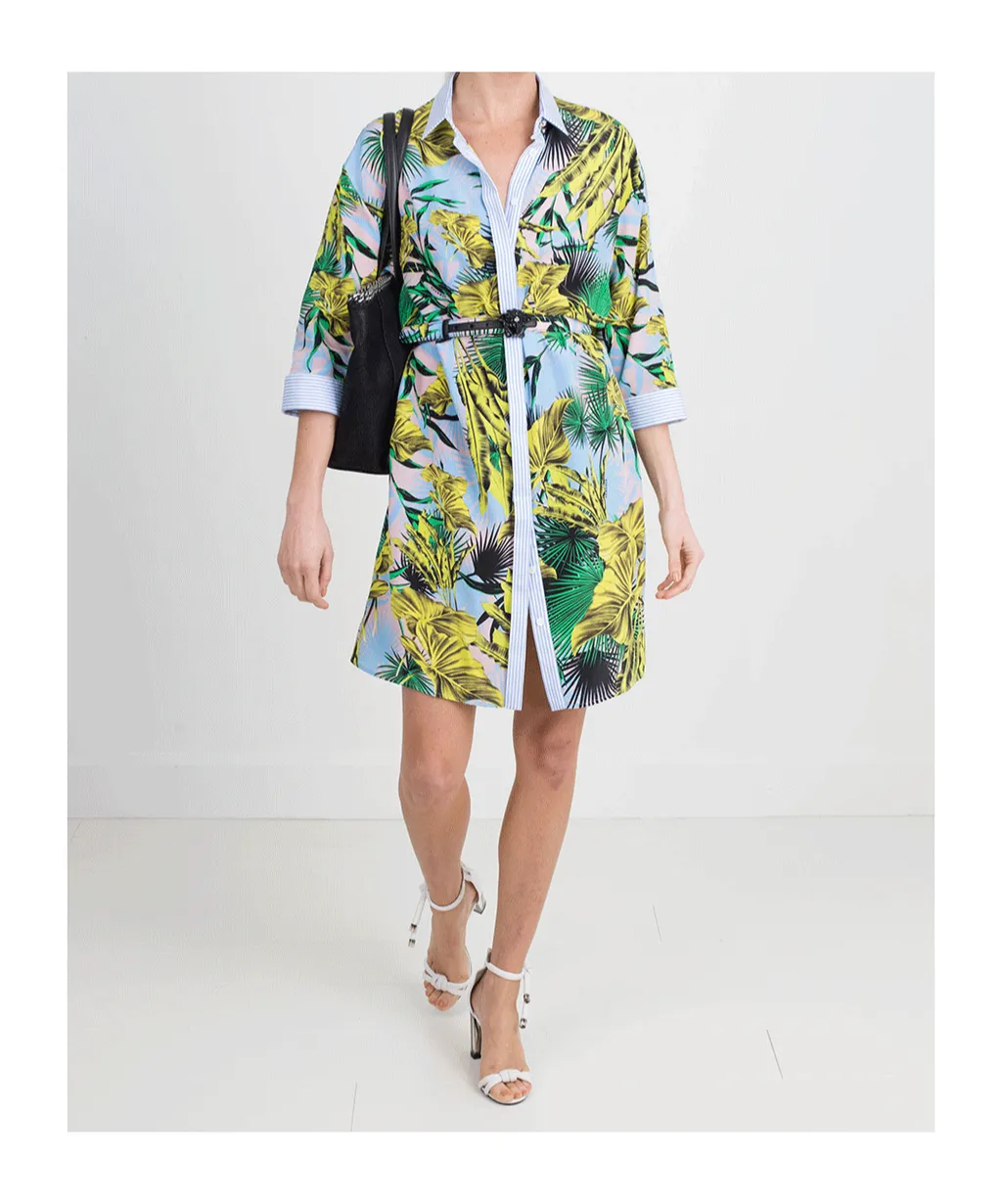 Palm Print Dress