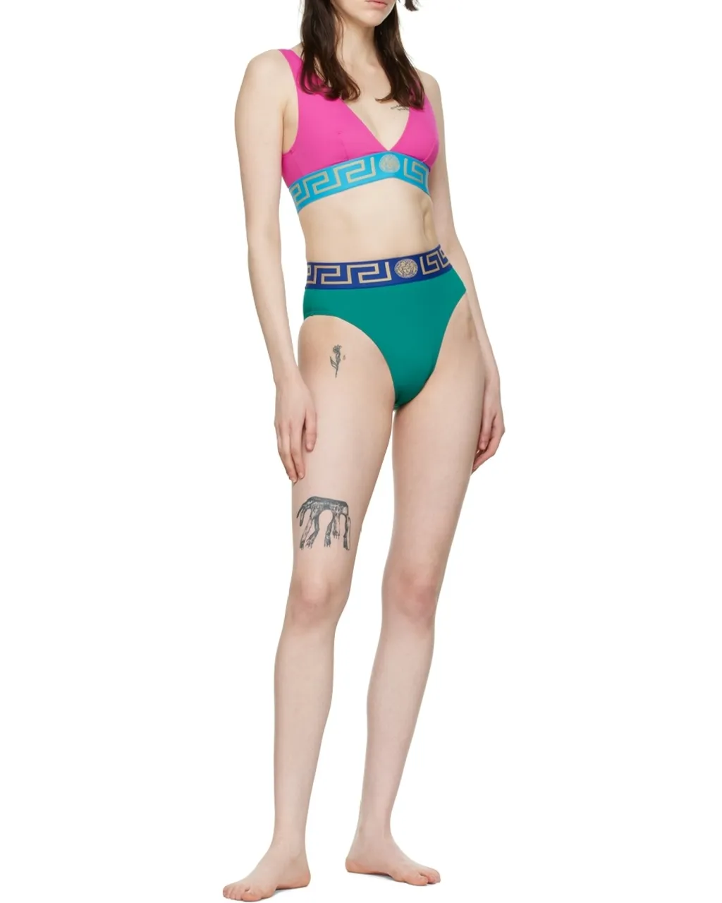 Logo High-Rise Swimsuit