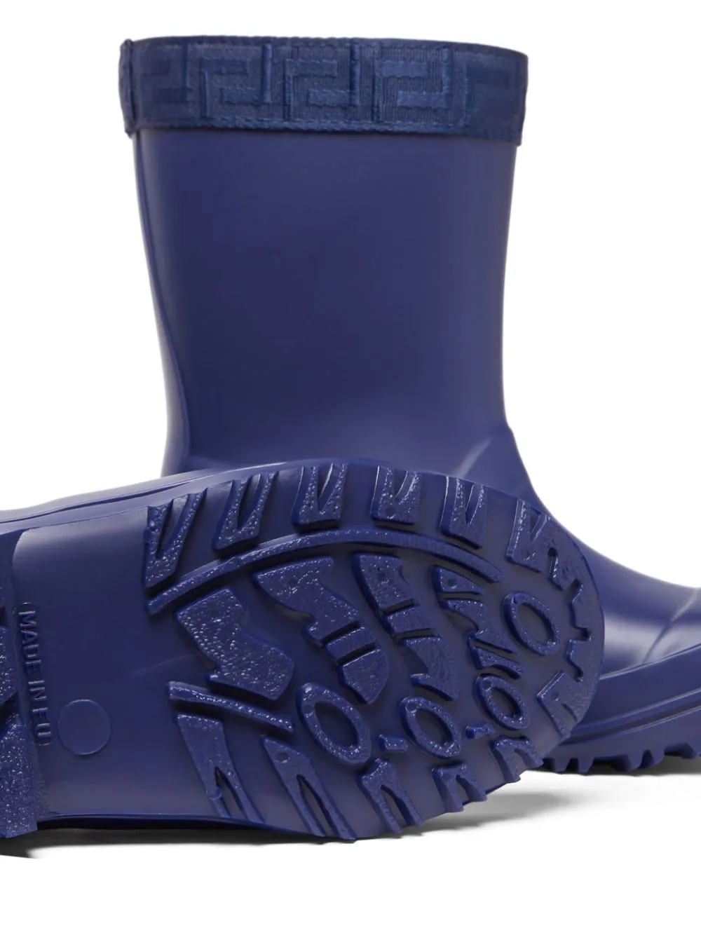 Greca Medusa Head Motif Rain Boots