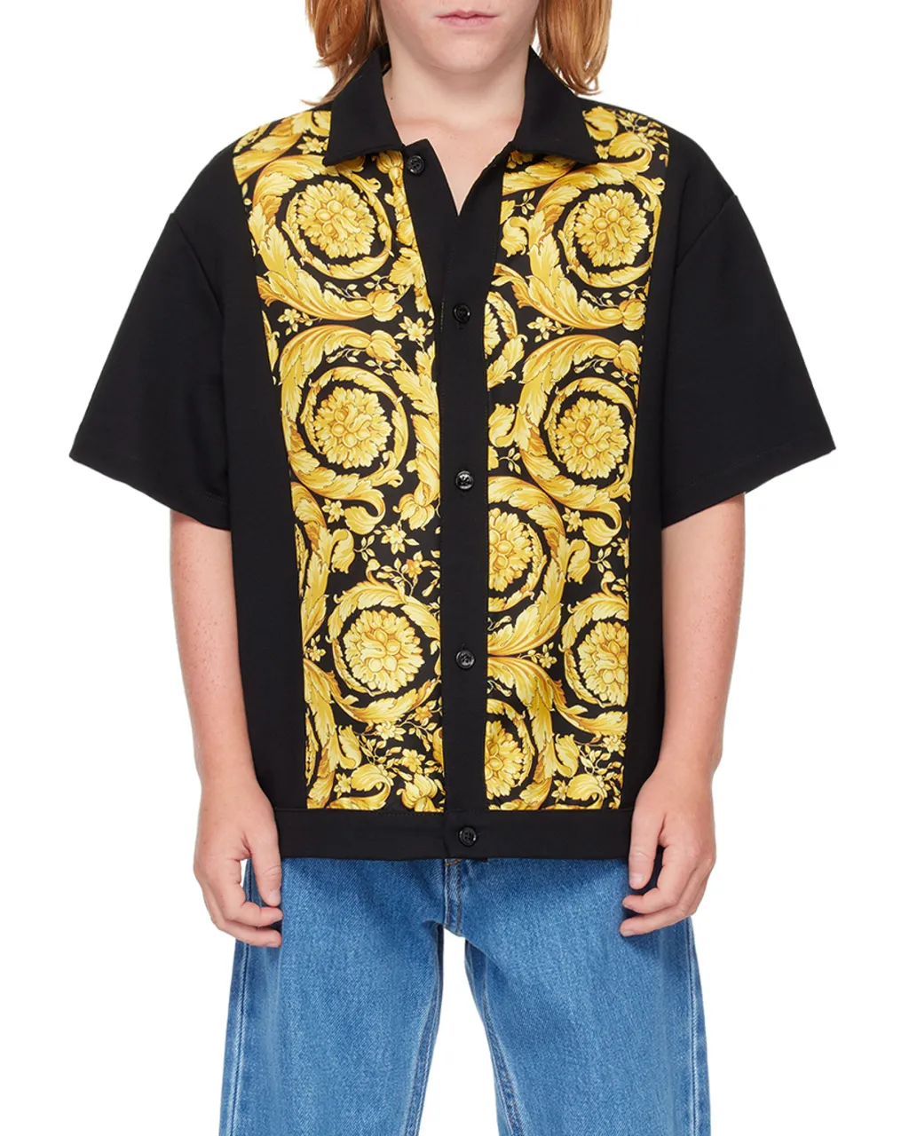 Barocco Printed Straight Hem Shirt