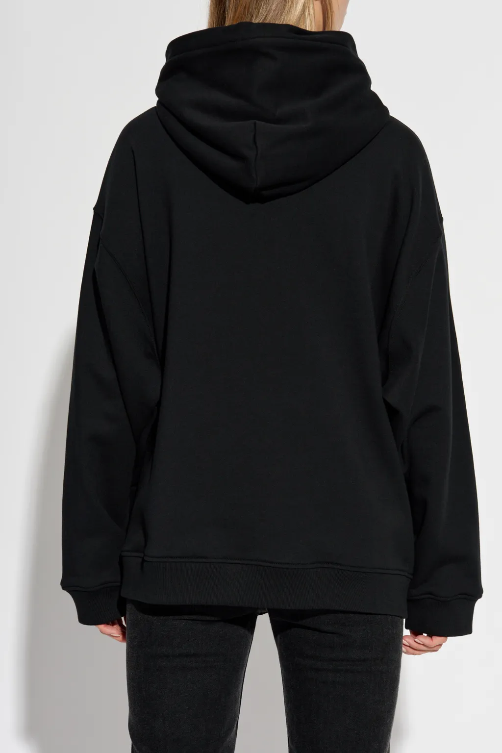 Medusa-Printed Long-Sleeved Hoodie