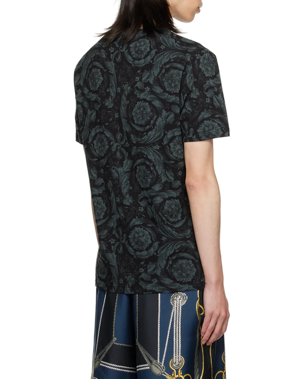 Barocco-Printed Crewneck T-Shirt