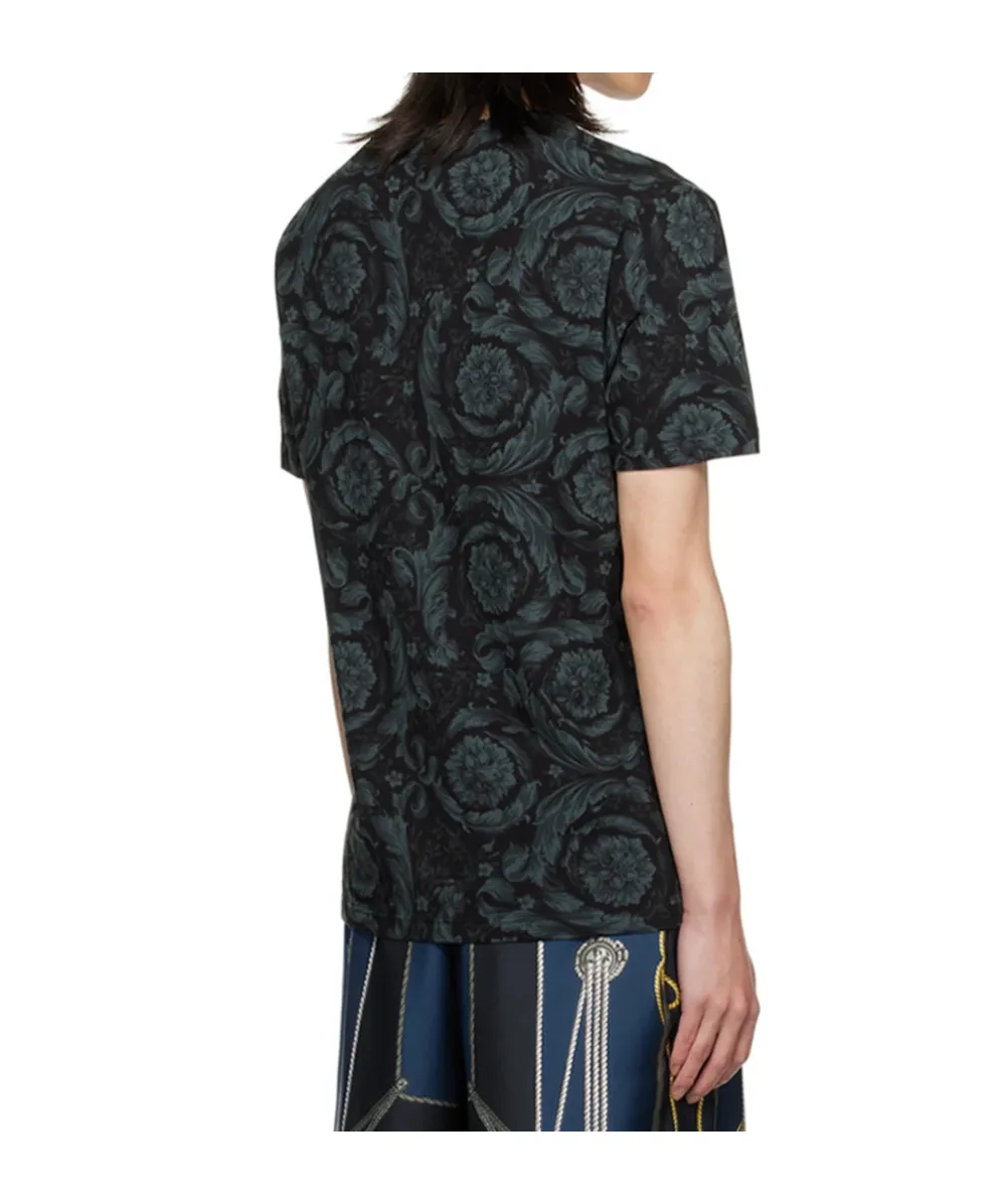 Barocco-Printed Crewneck T-Shirt