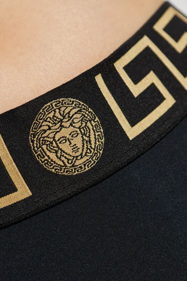 Logo-Waistband Bikini Bottoms