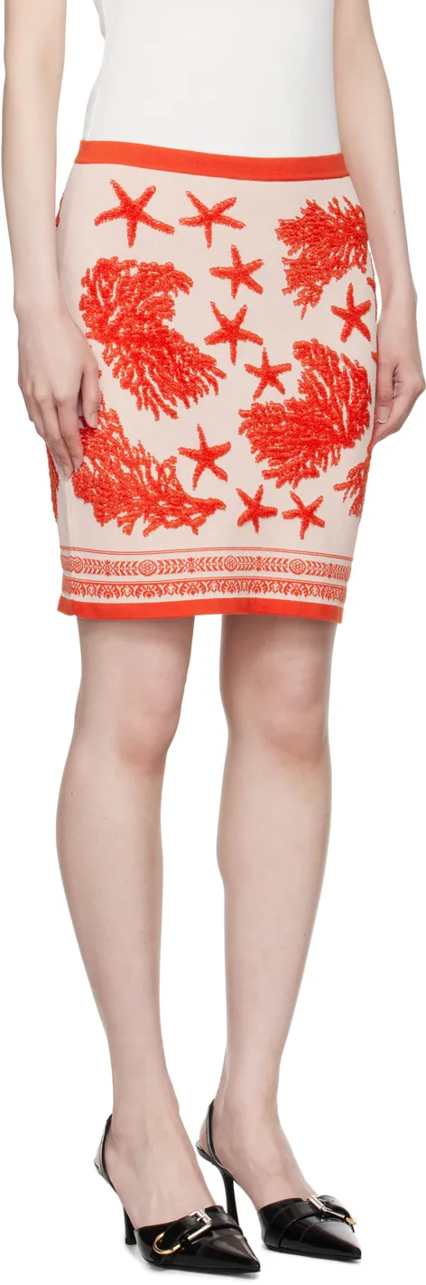 Barocco Sea Elasticated Waistband Knitted Mini Skirt