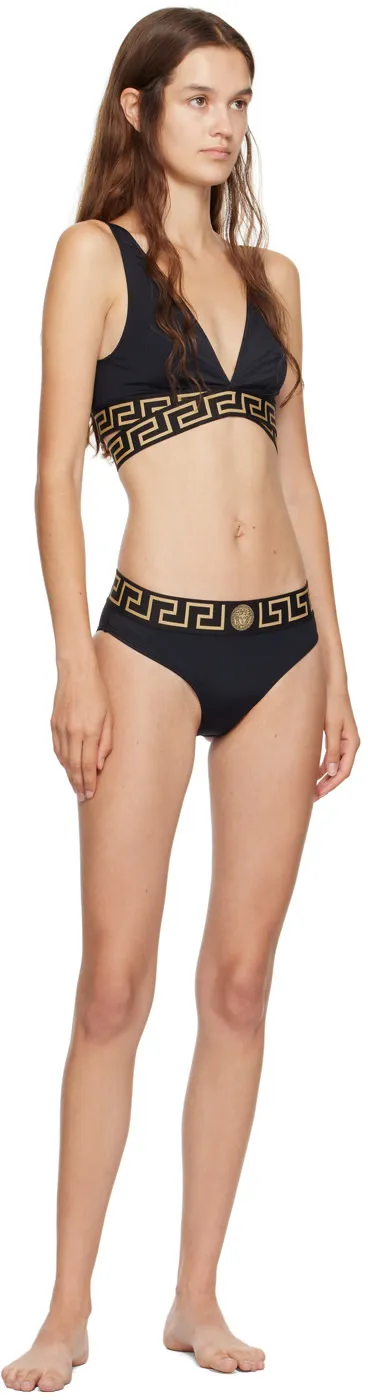 Greca-Detailed Layered Bikini Top