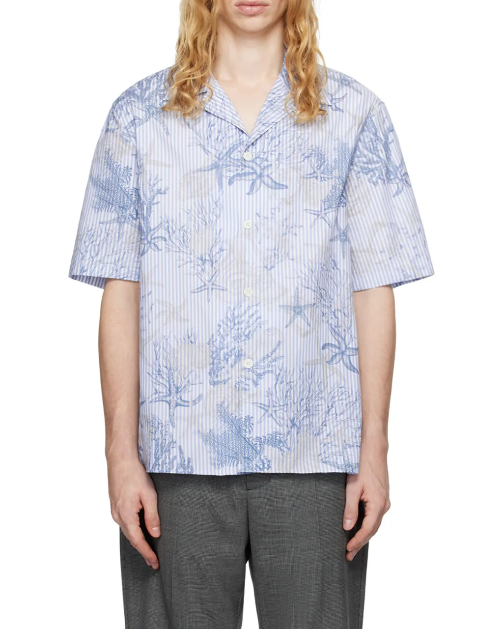 Barocco Sea Printed Short-Sleeved Shirt