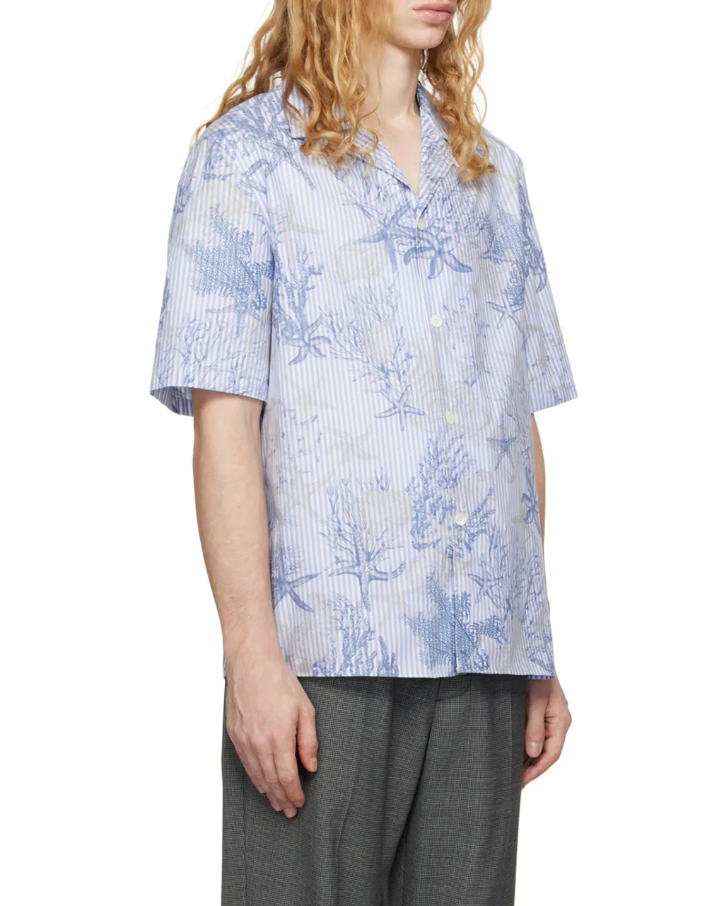 Barocco Sea Printed Short-Sleeved Shirt