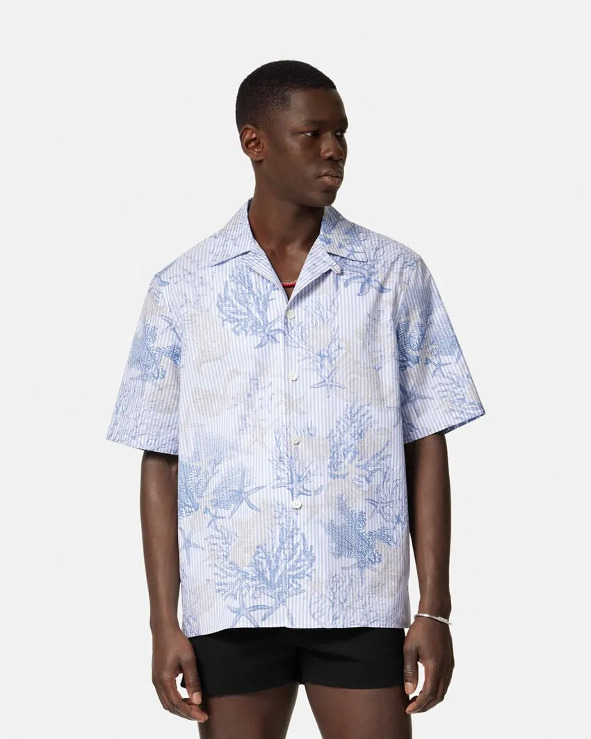 Barocco Sea Printed Short-Sleeved Shirt