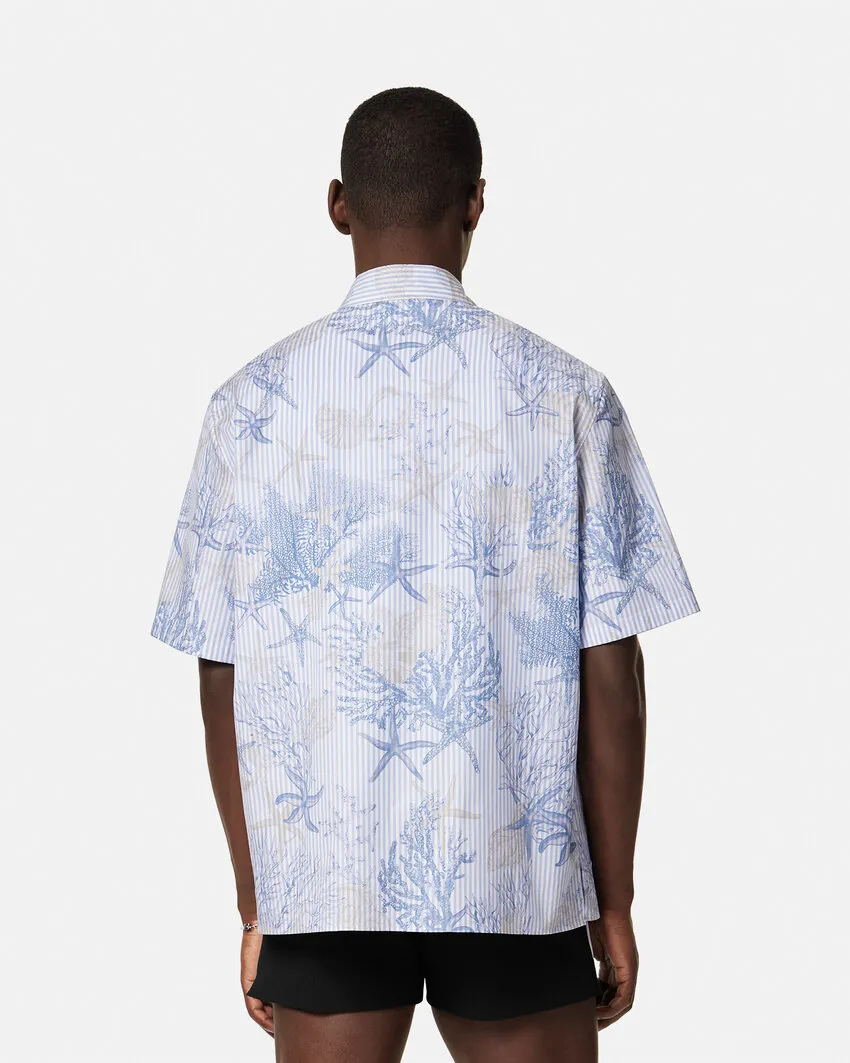 Barocco Sea Printed Short-Sleeved Shirt