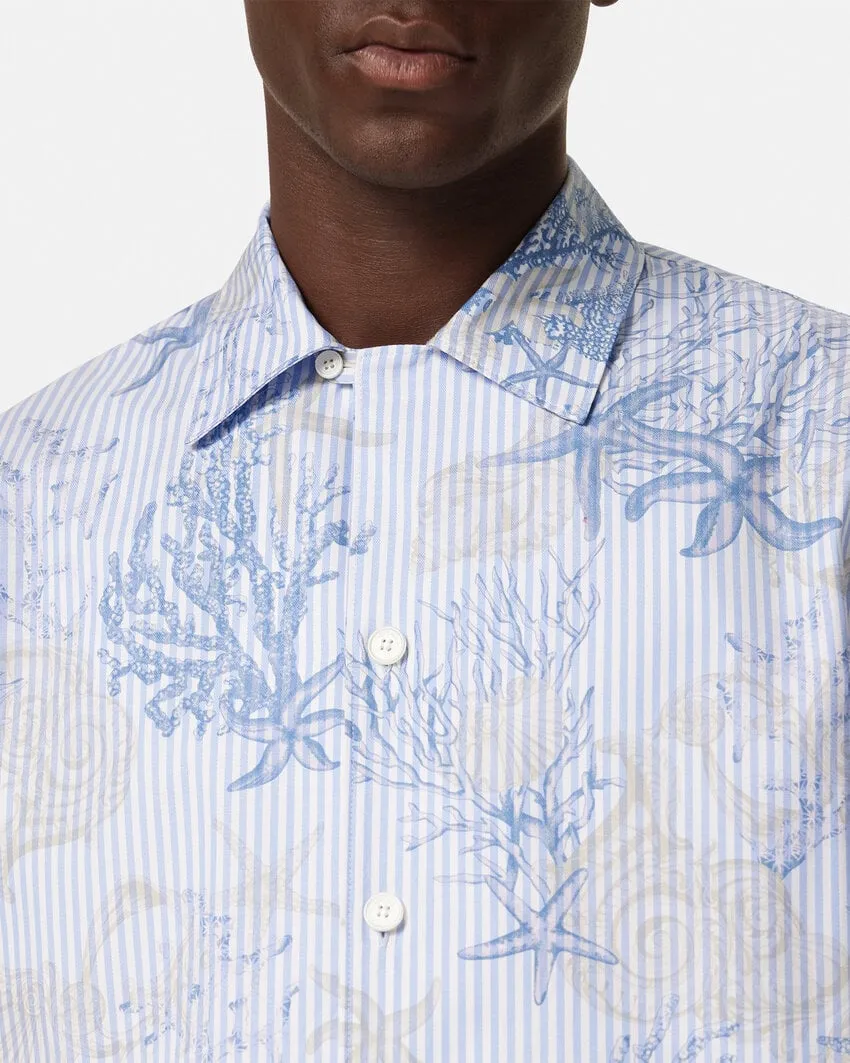 Barocco Sea Printed Short-Sleeved Shirt