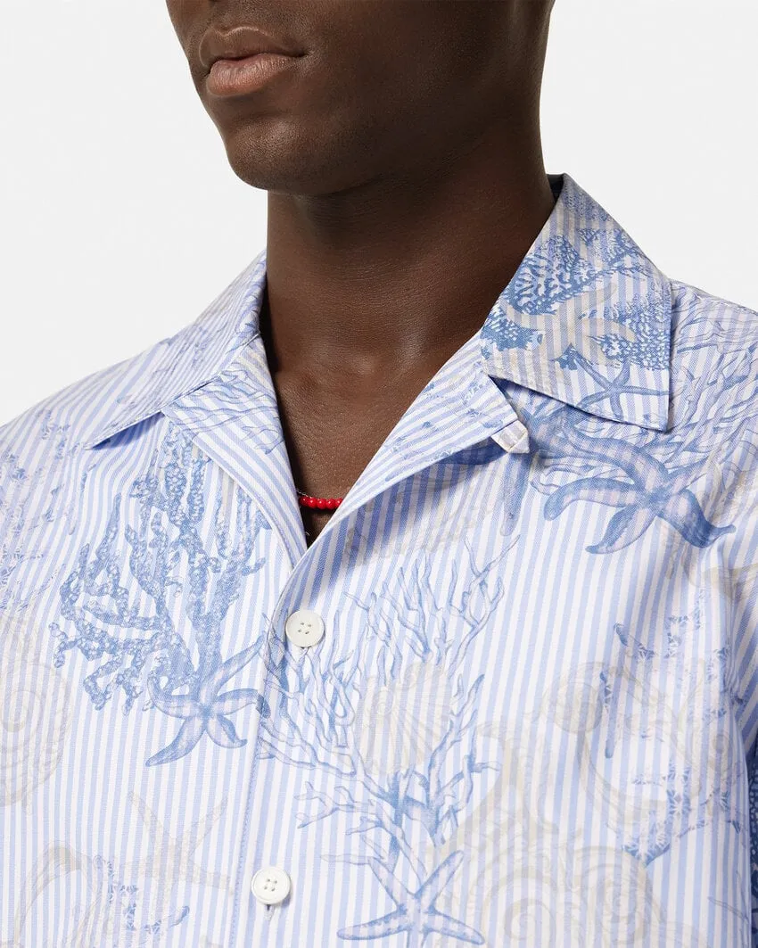 Barocco Sea Printed Short-Sleeved Shirt