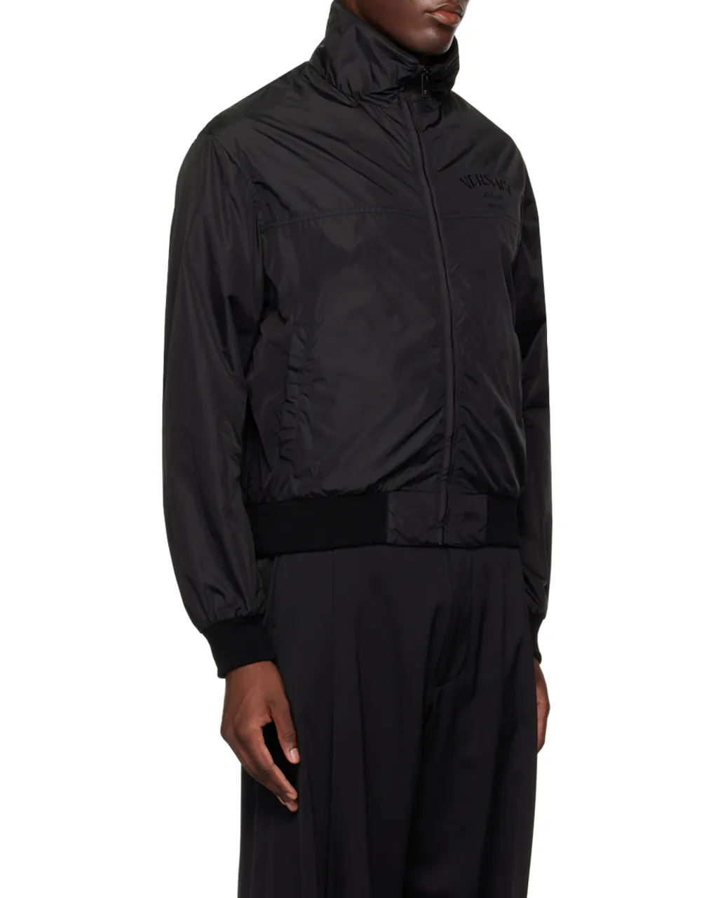Logo-Embroidered Zipped Bomber Jacket