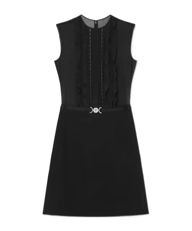 Sleeveless A-Line Georgette Mini Dress