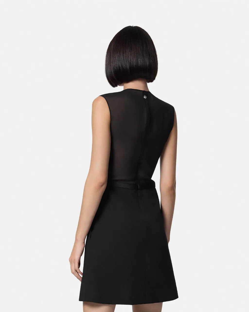 Sleeveless A-Line Georgette Mini Dress