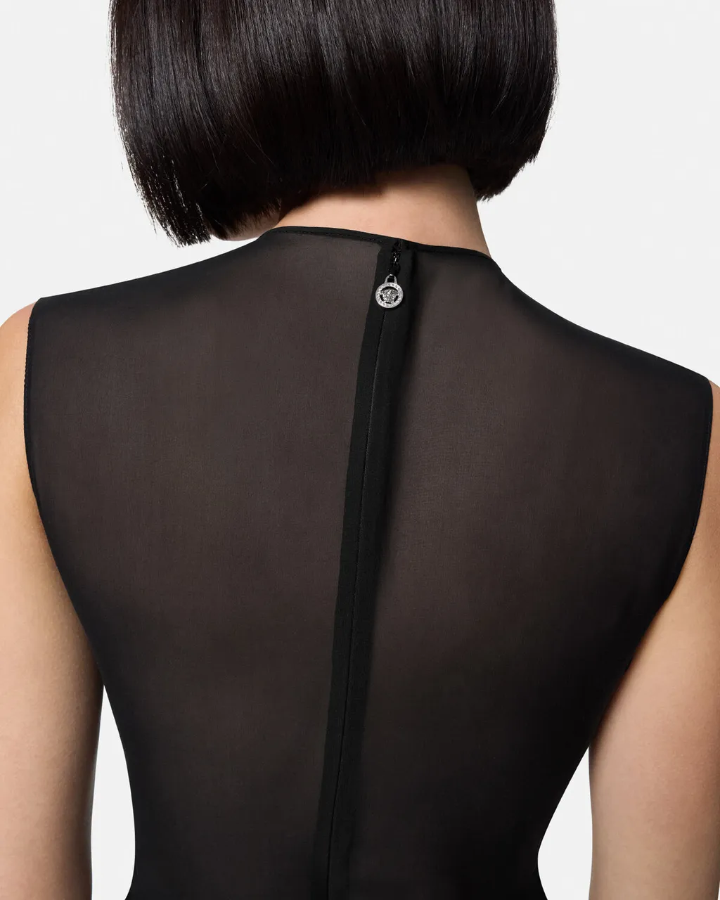 Sleeveless A-Line Georgette Mini Dress