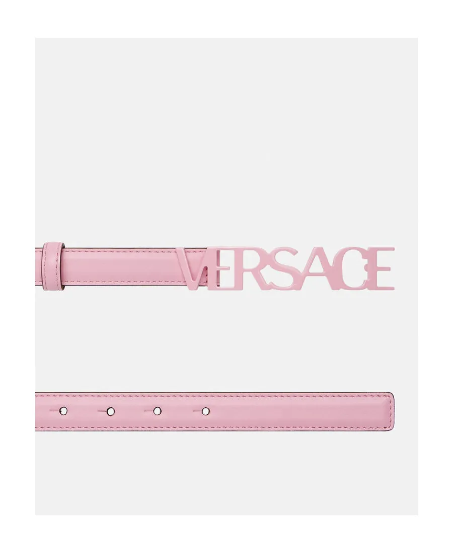 Logo-Embellished Thin Belt