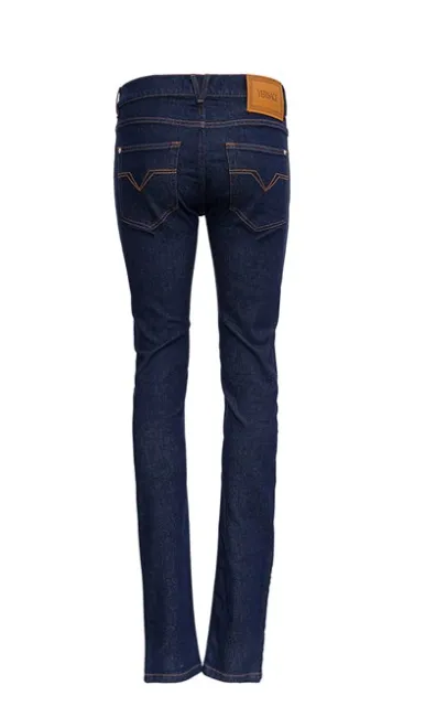 Logo Patch Straight-Leg Jeans