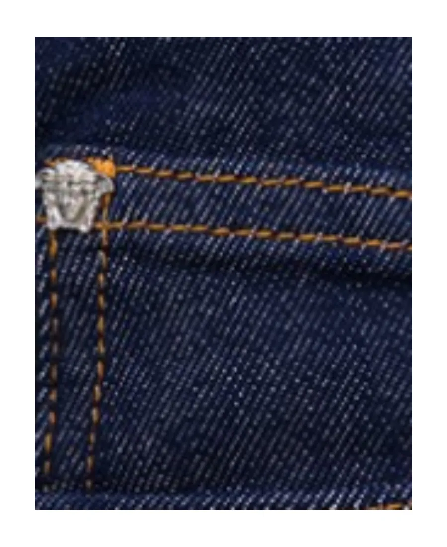 Logo Patch Straight-Leg Jeans