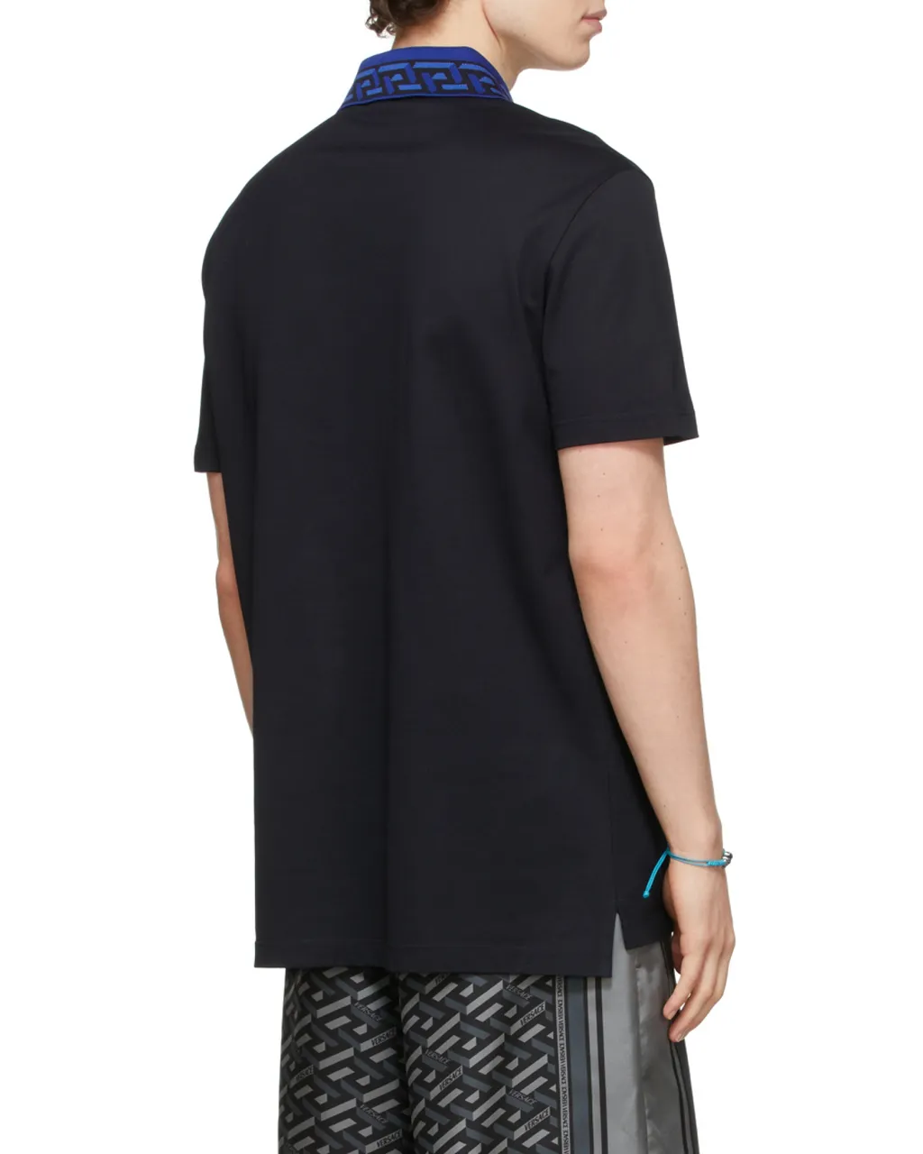 Intarsia Logo Short-Sleeved Polo Shirt