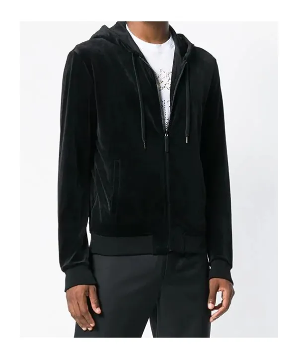 Zippered Hooded Casual Jacket