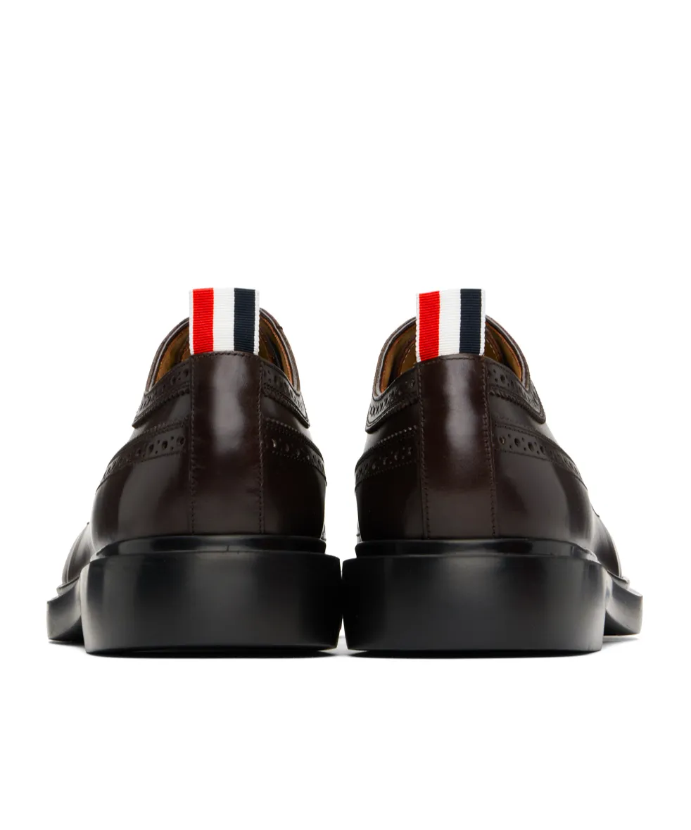 Brogue-Detail Lace-Up Derby Shoes
