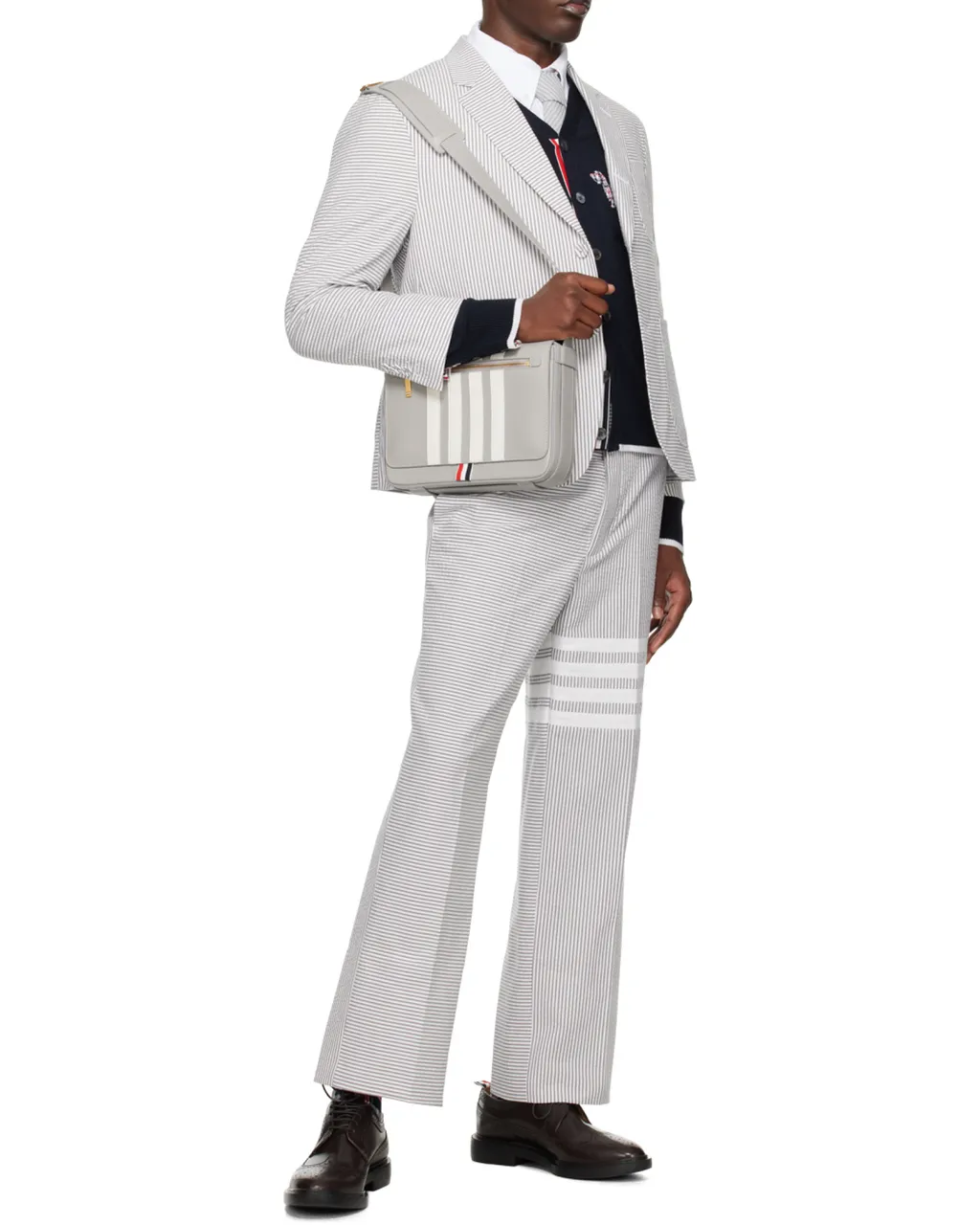 4-Bar Striped Tailored Trousers
