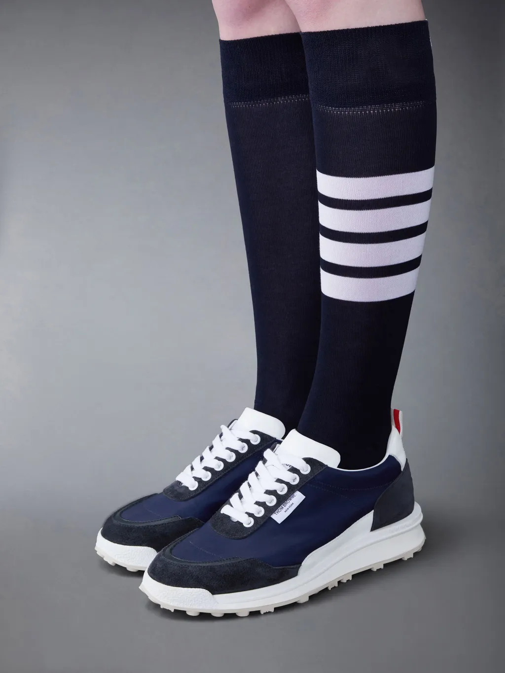 Round-Toe Lace-Up Sneakers