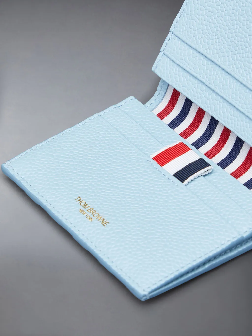 4-Bar Tripe Embellished Cardholder