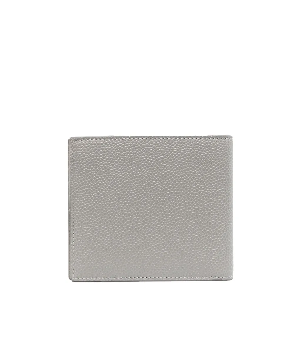 Whale-Appliqué Bi-Fold Pebbled Wallet