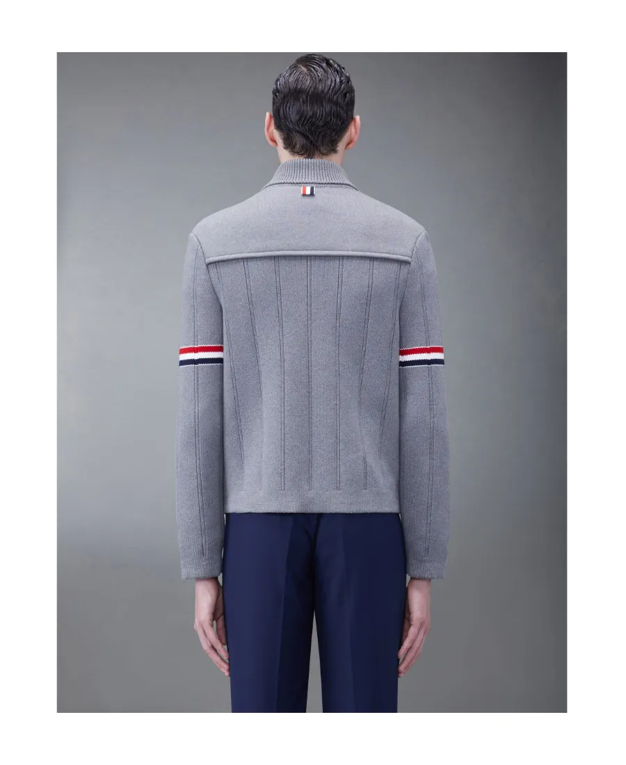 Fine-Ribbed Shirt Jacket