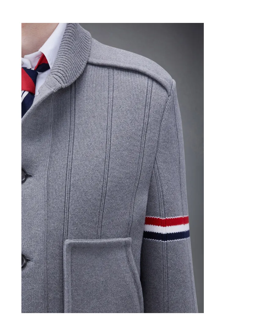 Fine-Ribbed Shirt Jacket