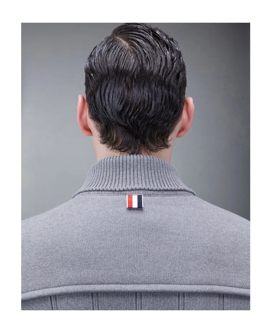 Fine-Ribbed Shirt Jacket