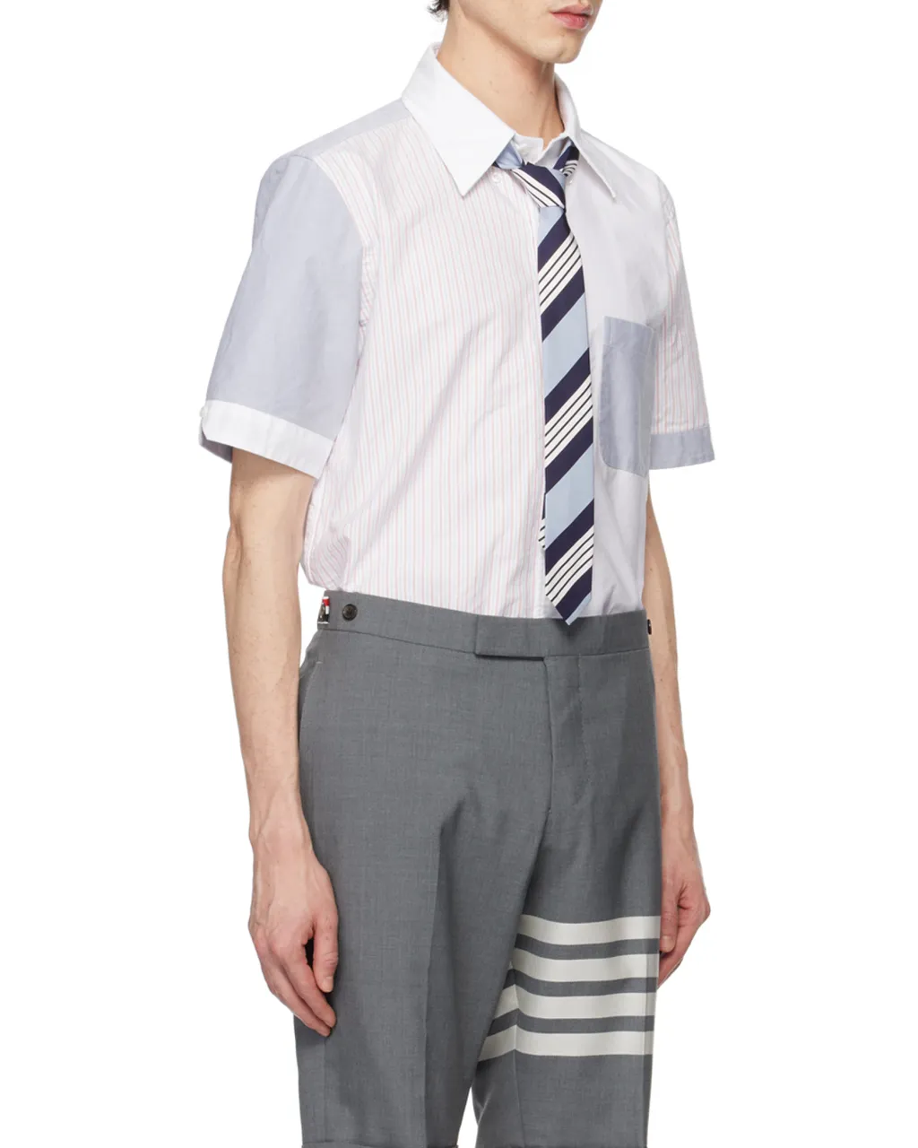 Panelled Short-Sleeve Shirt