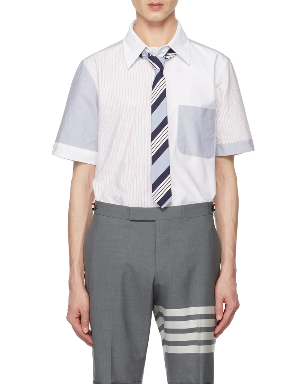 Panelled Short-Sleeve Shirt