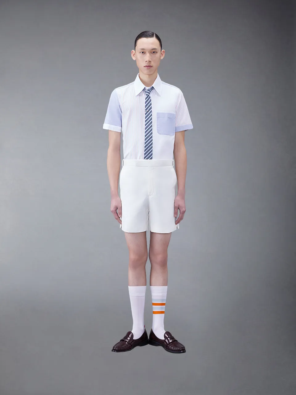 Panelled Short-Sleeve Shirt