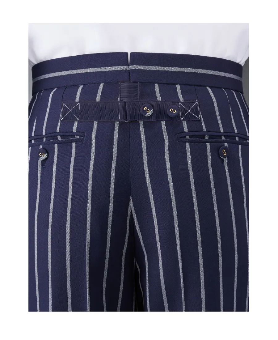 Striped Straight Leg Trousers