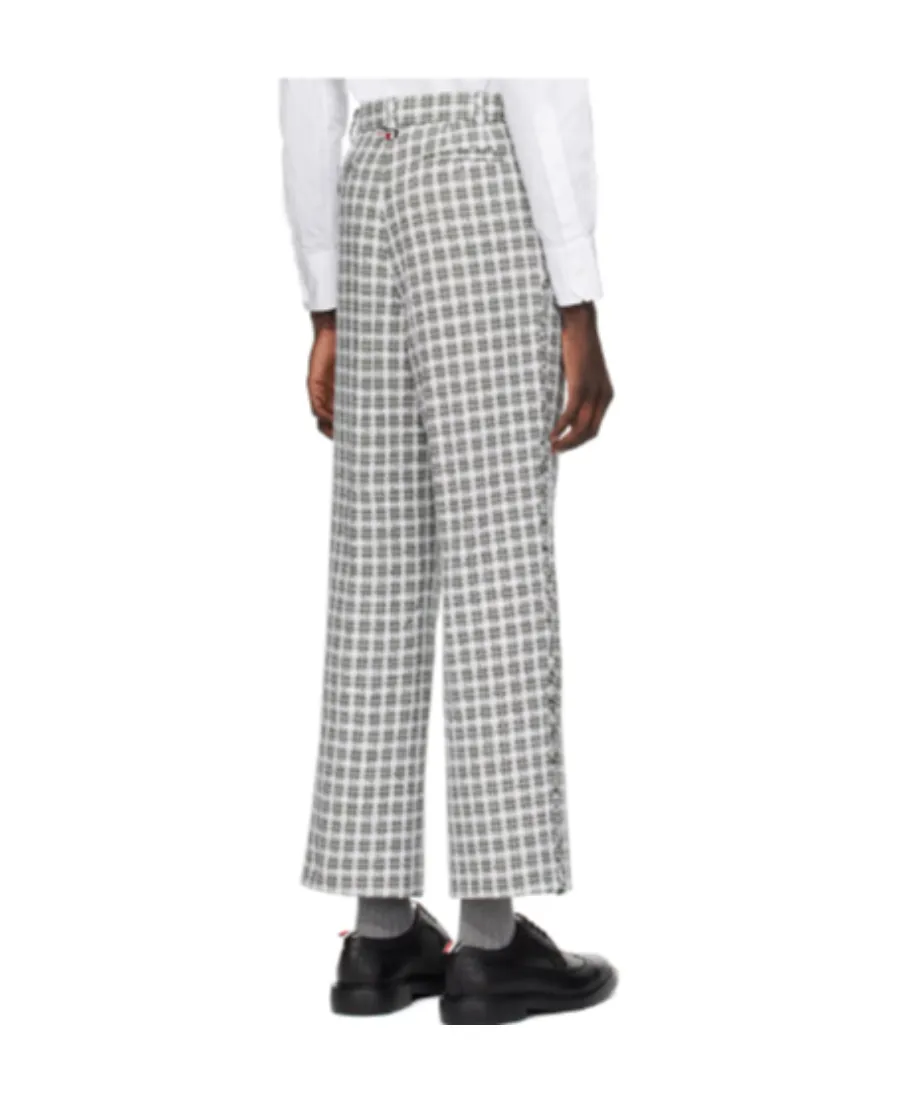 Checked Tailored Trousers