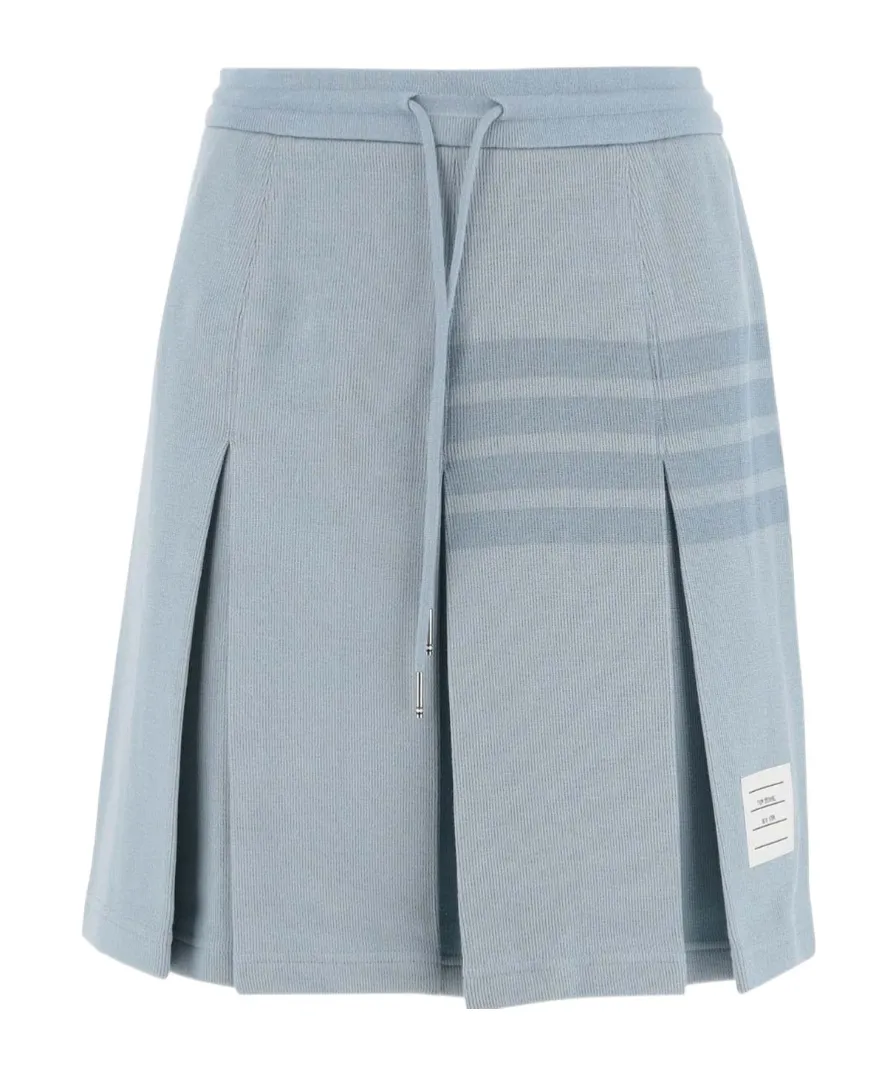 Drawstring Pleated Skirt